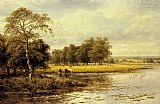 Benjamin Williams Leader Canvas Paintings - On the Thames